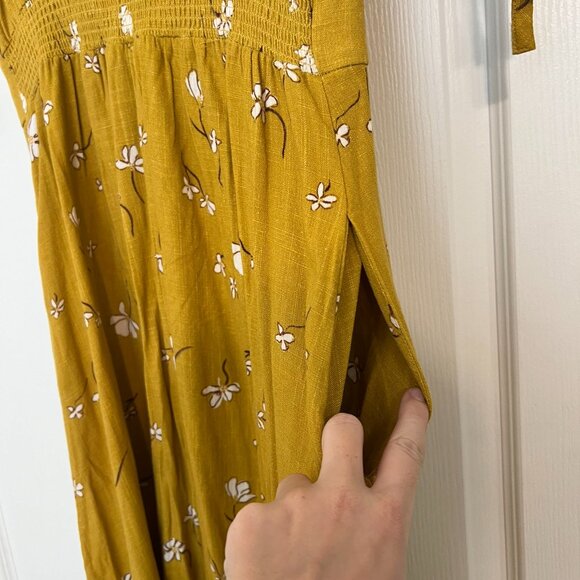 Universal Thread - Yellow Button Down Floral Sundress - Size Small - Worn Once - Picture 4 of 5